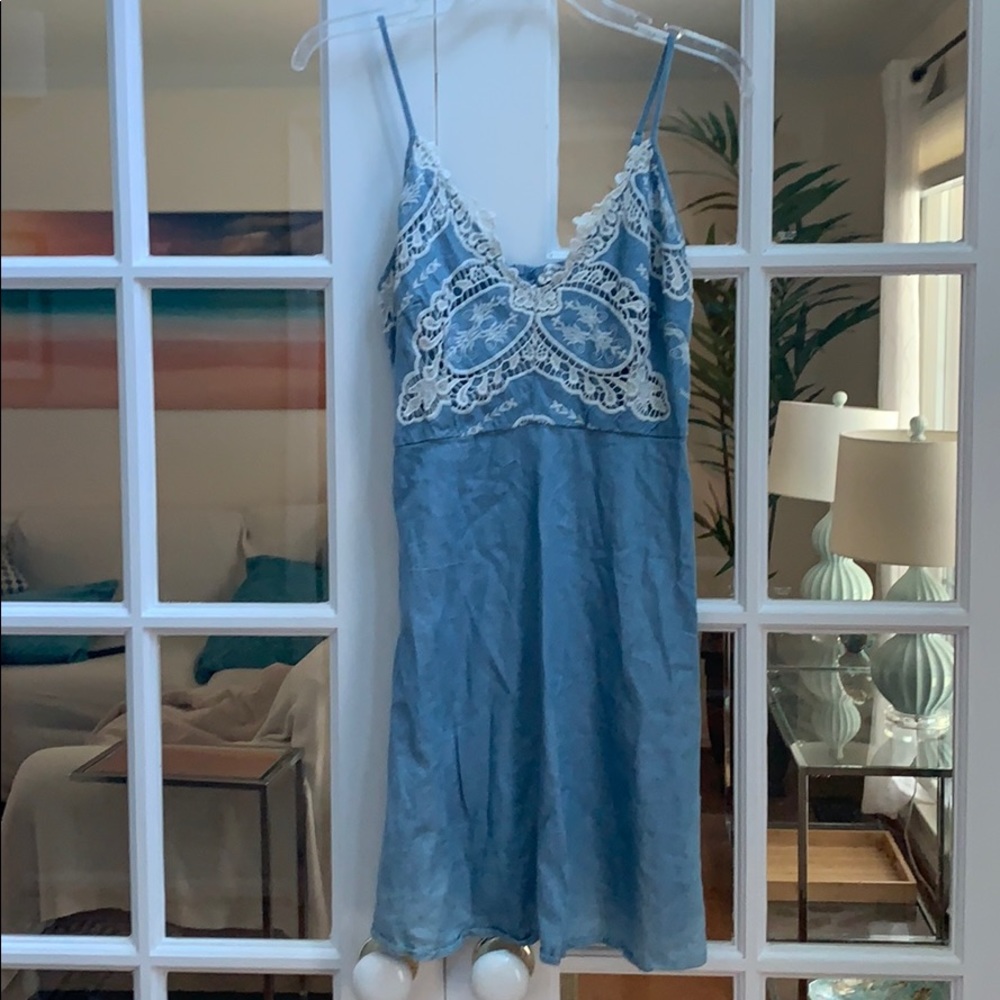 Sundress (denim and lace)